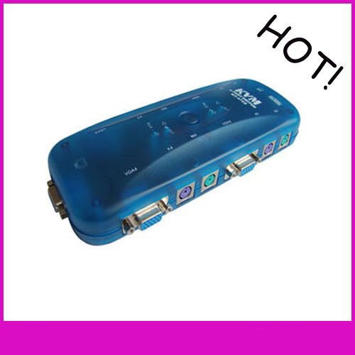 Auto Mini PS / 2 4-port KVM Switch Support Microsoft Intellimouse