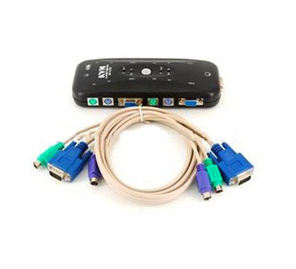 Brand New High VGA Resolution Black KVM Switch