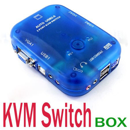 Auto KVM Switch Box Control For Laptop PC With Tracking Number #386