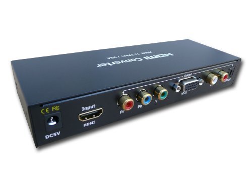 HDMI to Component / YPbPr or VGA Video Audio Converter