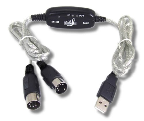 USB to MIDI Keyboard Interface Converter Cable Adapter