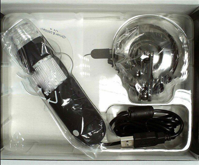 Light Weight Bright LED Black USB Digital Microscope