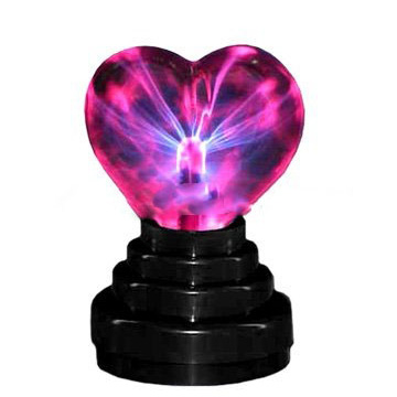 3 Inch Glass Heart Shape USB Plasma Ball