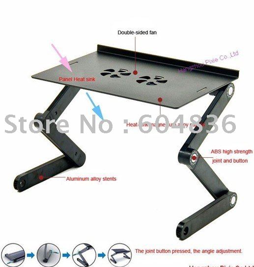 Aluminum Alloy Folding Adjusting Laptop Desk