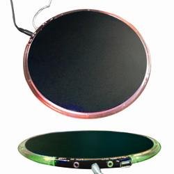 Rubber Computer Black Round Wire Mouse Pads