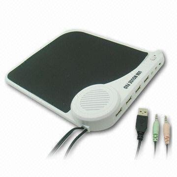 Rubber Black USB Computer Mouse Pad