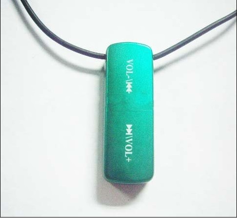 Fashion Novelty Flash Acrylic Necklace Music MP3 Players