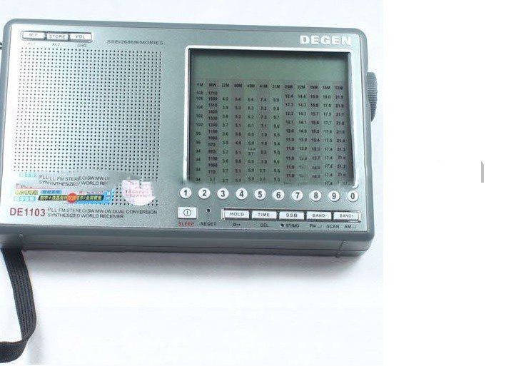 Super Large LCD with Digital Pointer Audio Line-Out Jack Digital Shortwave World Radio Receiver