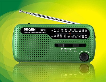 Dynamo Survival Solar with Temperature Gauge Flashlight Green Dynamo Survival Solar with Temperature
