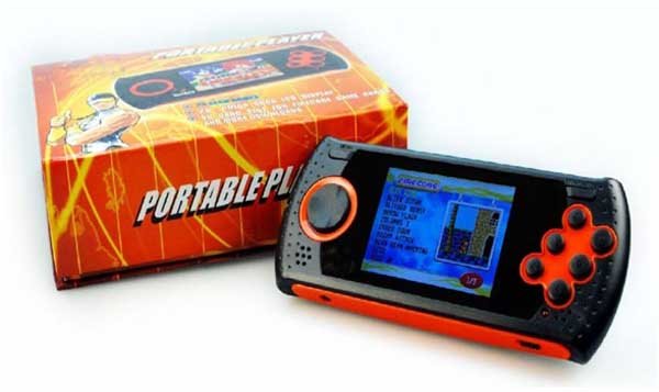Black 2.8 Inch LCD Display Support TV Out USB Handheld Game Player