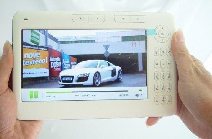 White 480*800 Pixels Screen 7 Inch Audio Player