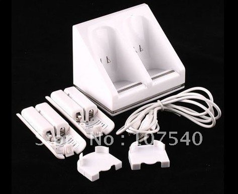 White Remote Controller 2800mAH Battery Game Player Chargers