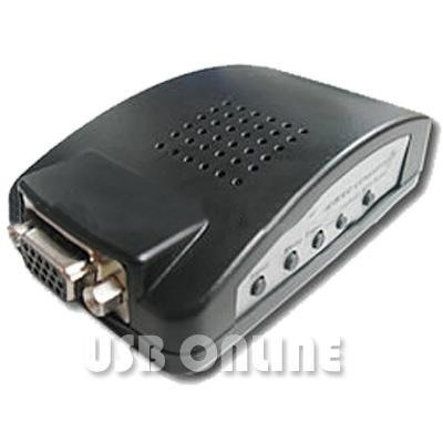 Remote Control Lightness RCA Composite to VGA Converter
