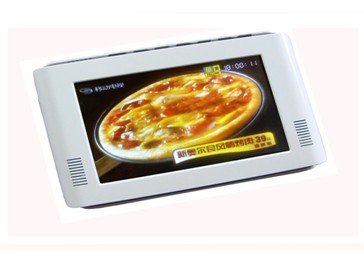 White Portable Wide Screen Digital Terrestrial Receiver TV