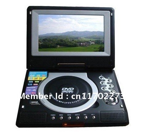 7 Inch DVD Player 270 Rotating Design LCD TFT with Game