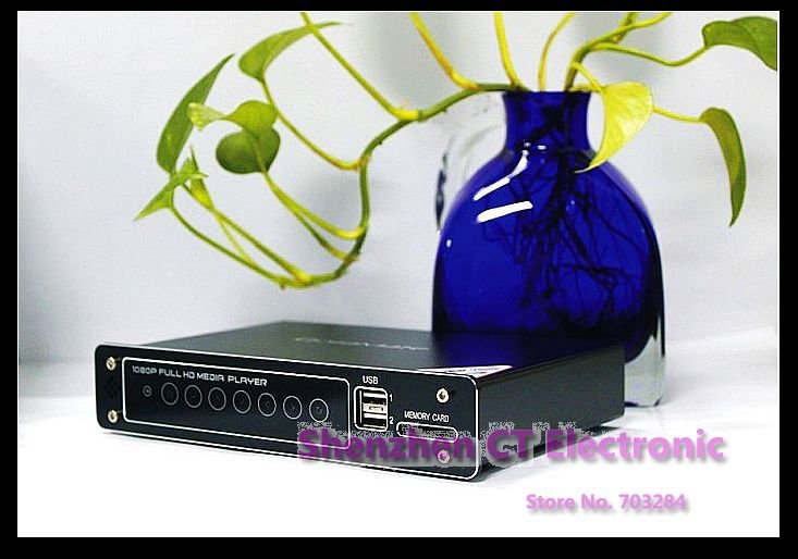 Black HDMI1.3 Digital LAN Port TV HDD Players With Fashionable Touch Key-press