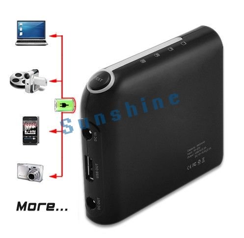 Black With Buttons Square Shape  MP3 / MP4 Player Charger