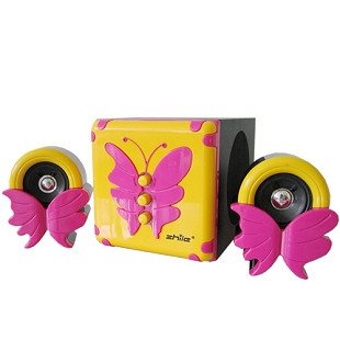 Lovely Butterfly Shape Paragraph 2.1 MM Active Stereo Computer Audio