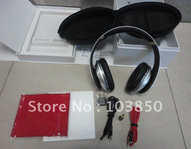 Portable Silver Noise Cancelling Wired Headphone