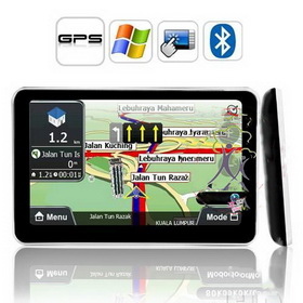 Slim Bluetooth Touch Screen Car GPS