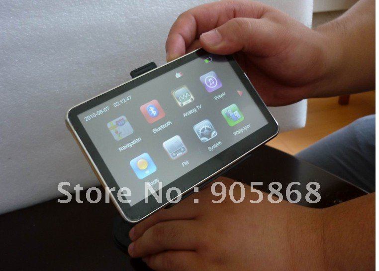 5 Inch TFT Color Touch Screen TV Out Car GPS For Window CE 6.0 Version
