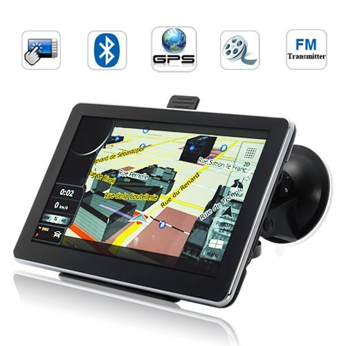 7 Inch DDR 128 MB Bluetooth Portable USB Cable Car GPS