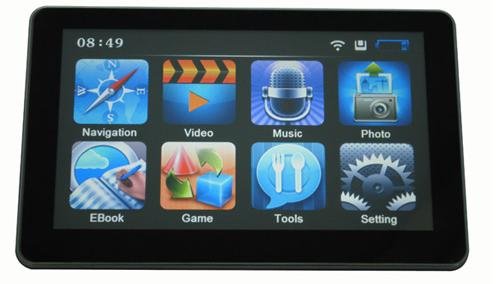 MTK HD 7" FM Transmitter 2G Card WinCE 5.0 468 MHz GPS Navigation