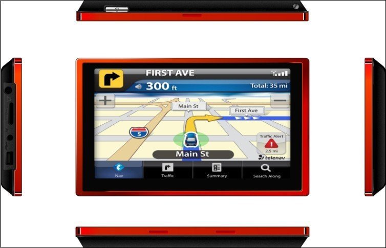 6" Touch Screen WinCE6.0 800*480 FM AV-in Car GPS