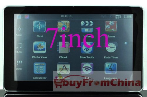 7 inch AV IN & Bluetooth & Touch Screen 2gb TF card Car GPS