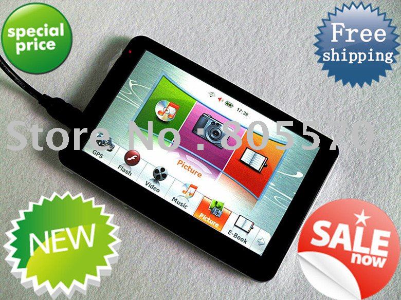 5" Car GPS Navigaton, Sirf Atlas Dual Core 600MHZ, 128MB Ddrii, 4GB Flash