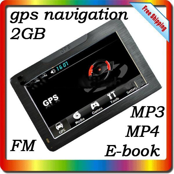 4.3 Inch 2GB New Map Touch Screen Car GPS