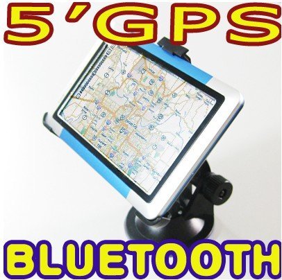 5 Inch Bluetooth FM Transmitter Multi Language Interface Car GPS navigation