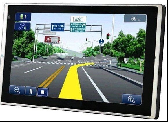 6 Inch HD Screen Altas V 600Mhz 4G Flash FM Transmitter Car GPS