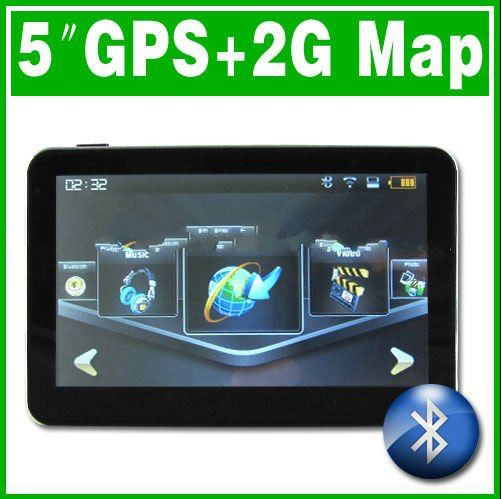 5 Inch Bluetooth WinCE FM AV-in Car GPS Navigation