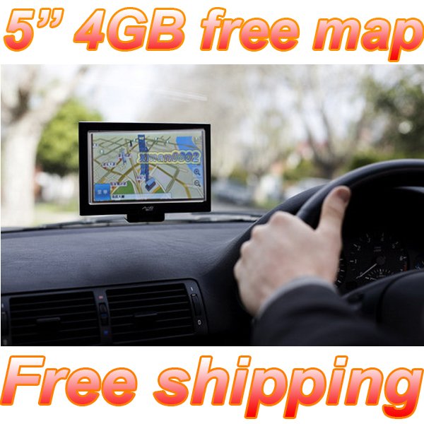 New 5 Inch Car GPS Navigation with Mp3 Mp4 FM Bluetooth Map