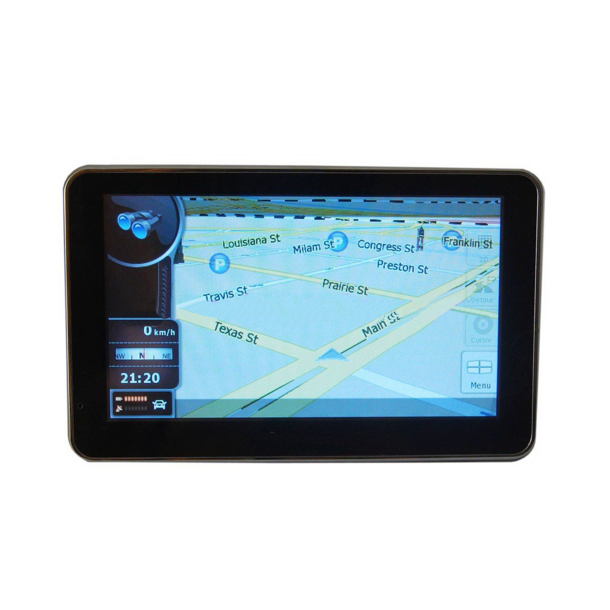 Portable 5 Inch 2GB Memory Card Car GPS Navigation