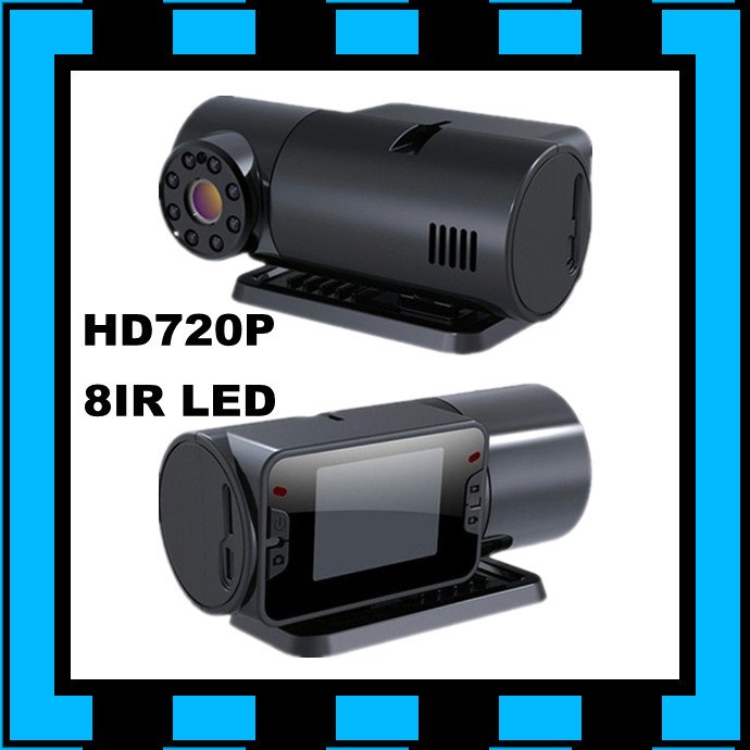 1280 x 720 Pixels 150 Degrees View Angle Black Anti-shock Car DVR