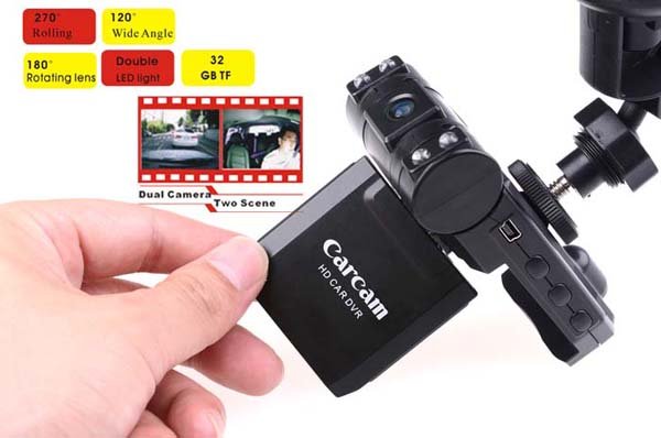 120 Degree Lens 270 Degree Rotational 2.5 LCD Night Vision Car DVR