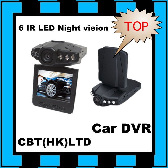 HD720P Black Car Video Recorder With 2.5 Inch TFT Colorful Screen