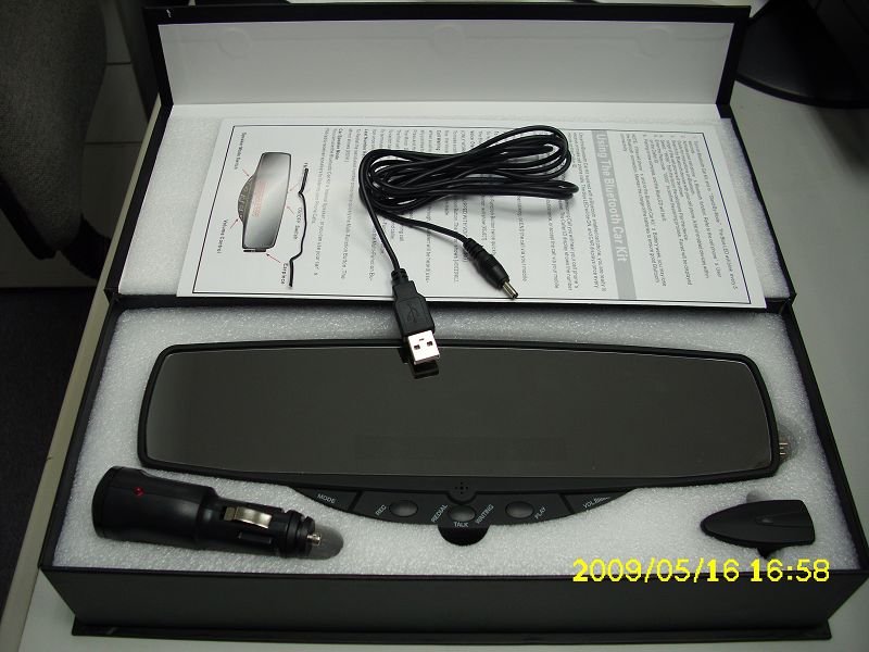 LCD Wireless FM Transmitter Portable Car Earphone