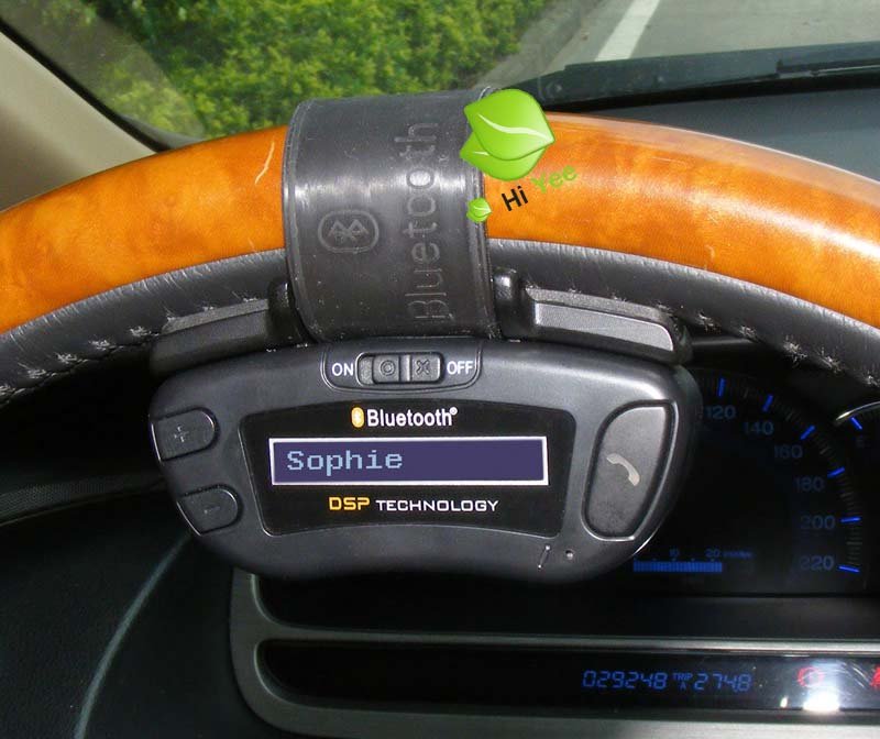 DSP Technology Steering Wheel Speaker Voice Dialing Wireless 2.0 Bluetooth Hands-free Car Kit