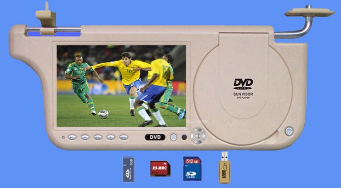7 inch 800*480 Pixels Remote Control Car Television