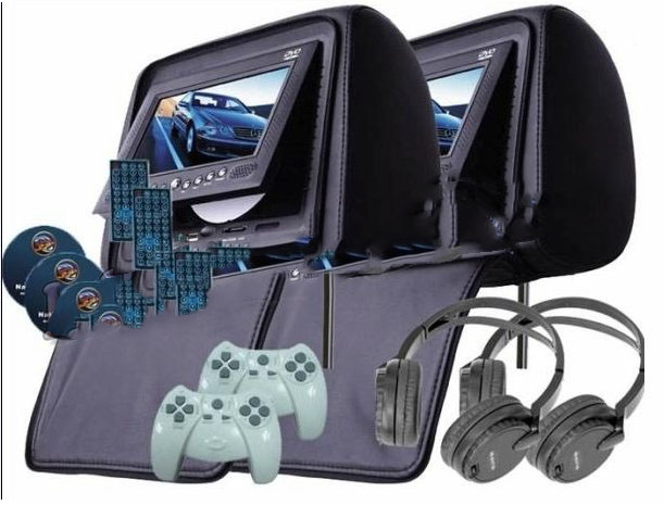 7 inch Car Headrest DVD Player with Game Function`