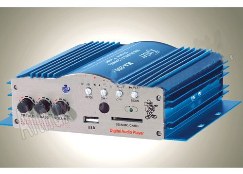 Stereo Mini Car Amplifier for MP3 / MP4 Boat
