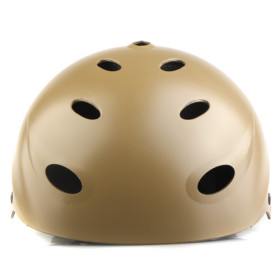 Muddy Color Plastic Appearance Oval Shape Paratroopers Hat
