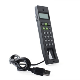 LCD Screen Black Hands-free USB VoIP Skype Telephone
