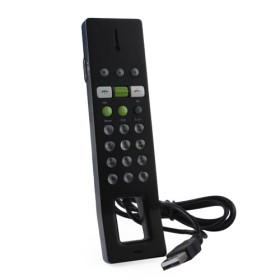 Black USB 2.0 & 1.1 Compatible VoIP Telephone for Skype