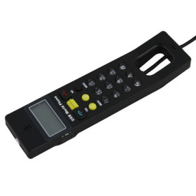 Black USB Volp Phone With Dot Matrix LCD