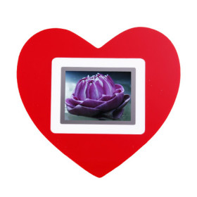 27-Picture Storage 2.4-inch LCD Heart Shaped Desktop LCD Photo Frame