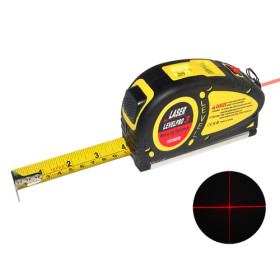 5.5 Meter 18 Feet 3-in-1 Laser Level Tape Measure Kit